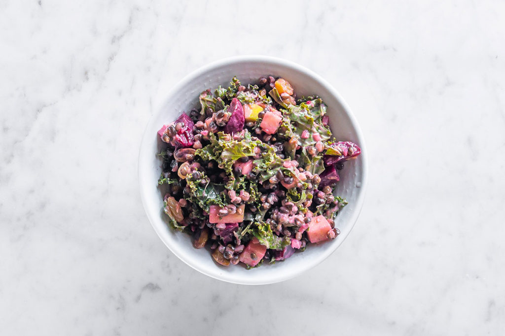 Beets & Black Barley Salad